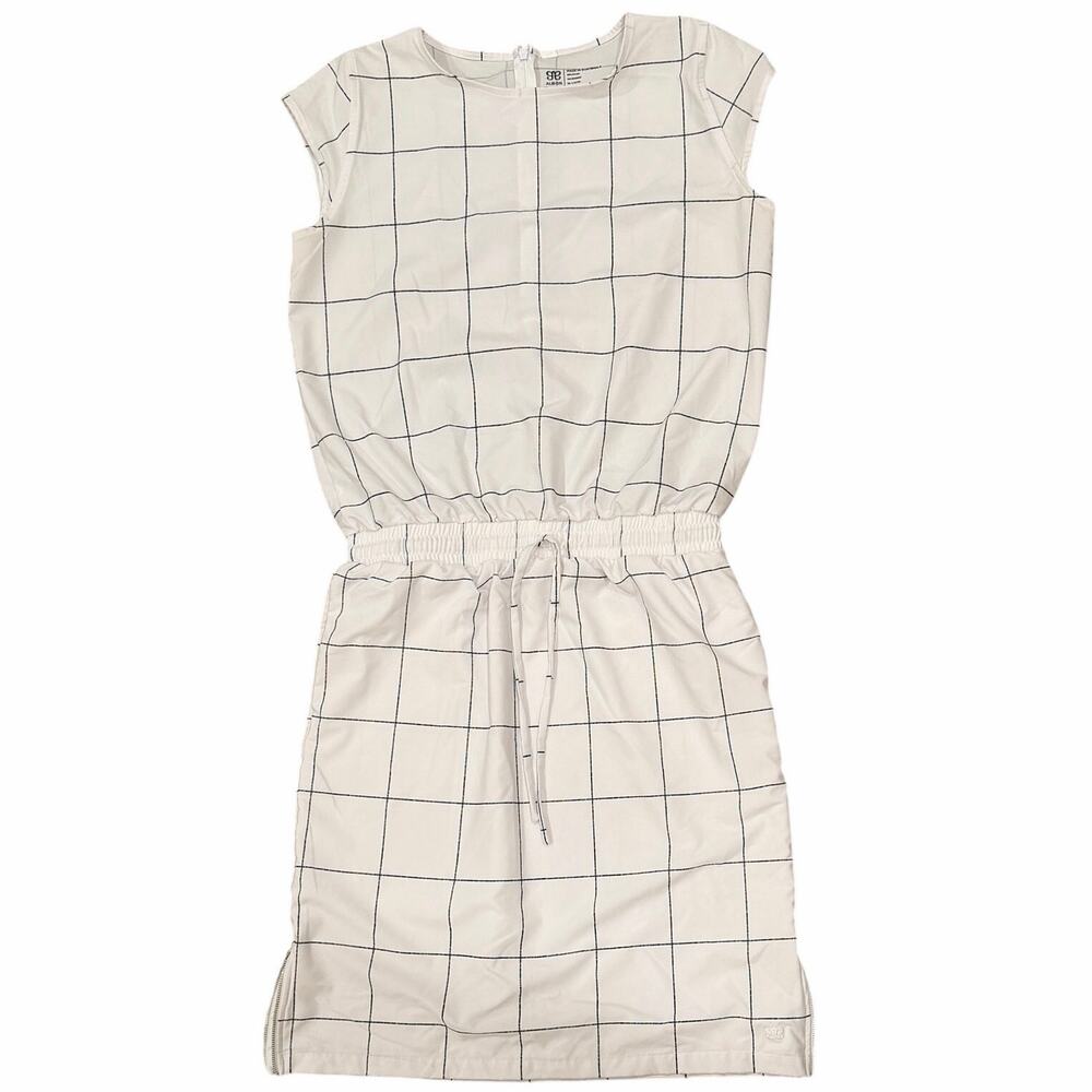 Albion Going Places Dress In White Windowpane - Picture 5 of 7